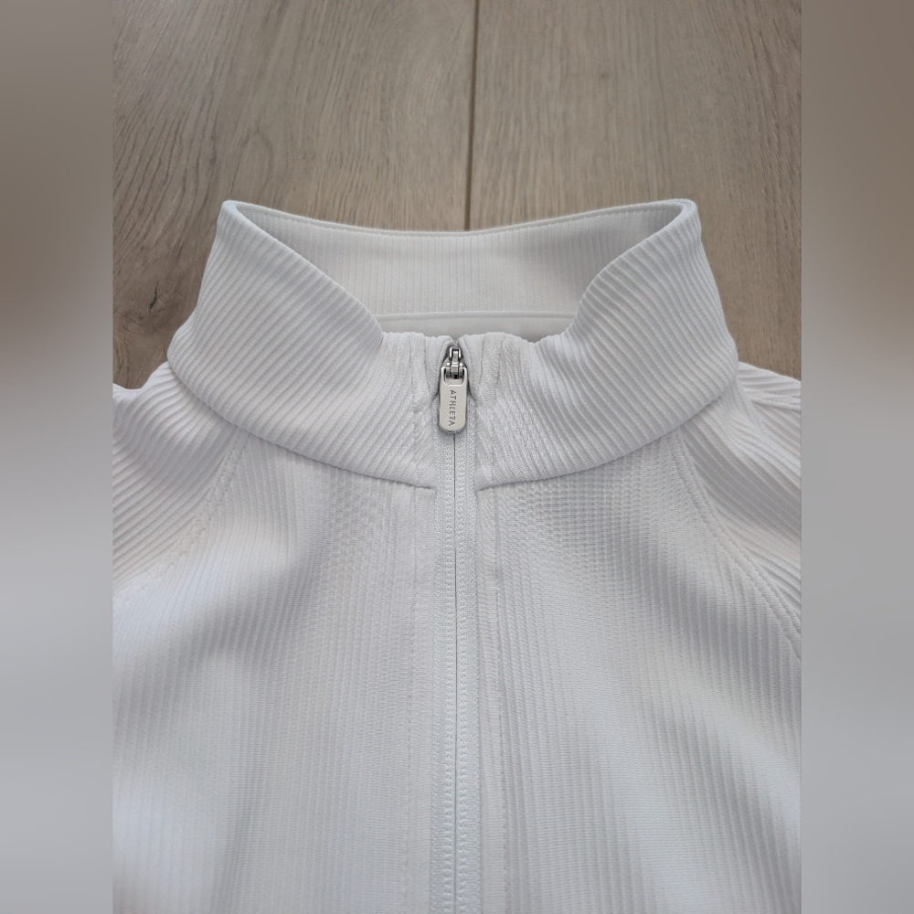 Athleta Salutation Ribbed Jacket in white - Picture 11 of 11